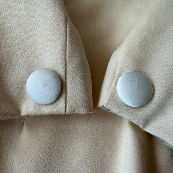 Christian Dior Womens Cream Double-Breasted Blazer & Skirt Set Size 8 - Picture 5 of 16